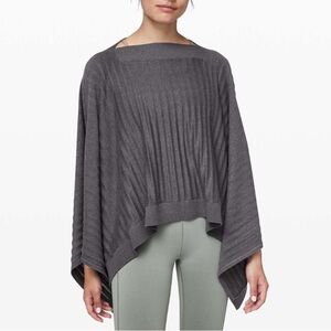 lululemon athletica Charcoal Knit Poncho